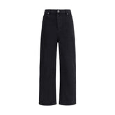 Self-Portrait Black Cotton High-Waisted Jean